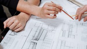 Planning over blueprints and drawings